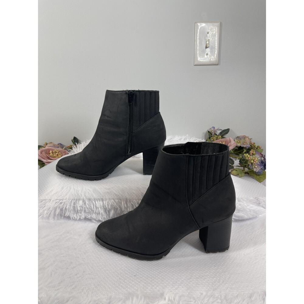 kelly and katie Chelsea Boots Womens 10W Black Leather Modern Dark Academia - Picture 4 of 10